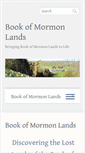 Mobile Screenshot of bookofmormonlands.com