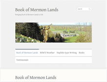 Tablet Screenshot of bookofmormonlands.com
